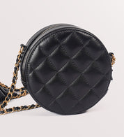 Chanel Round Black Frill