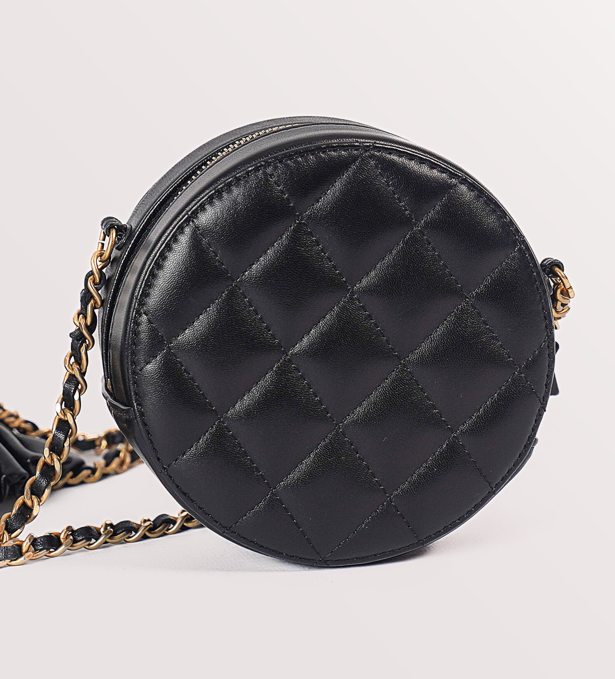 Chanel Round Black Frill