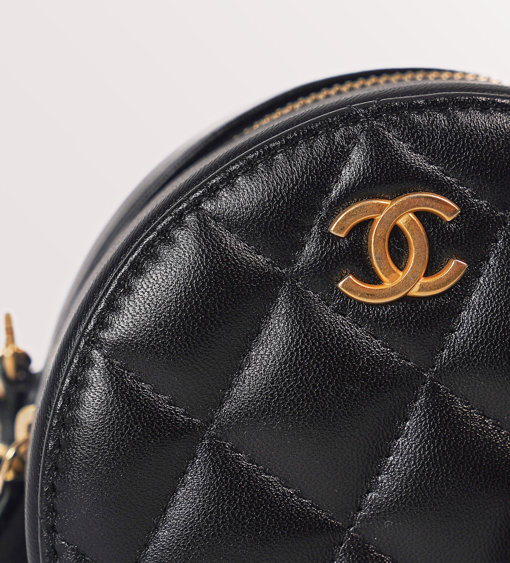 Chanel Round Black Frill