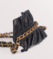 Chanel Round Black Frill