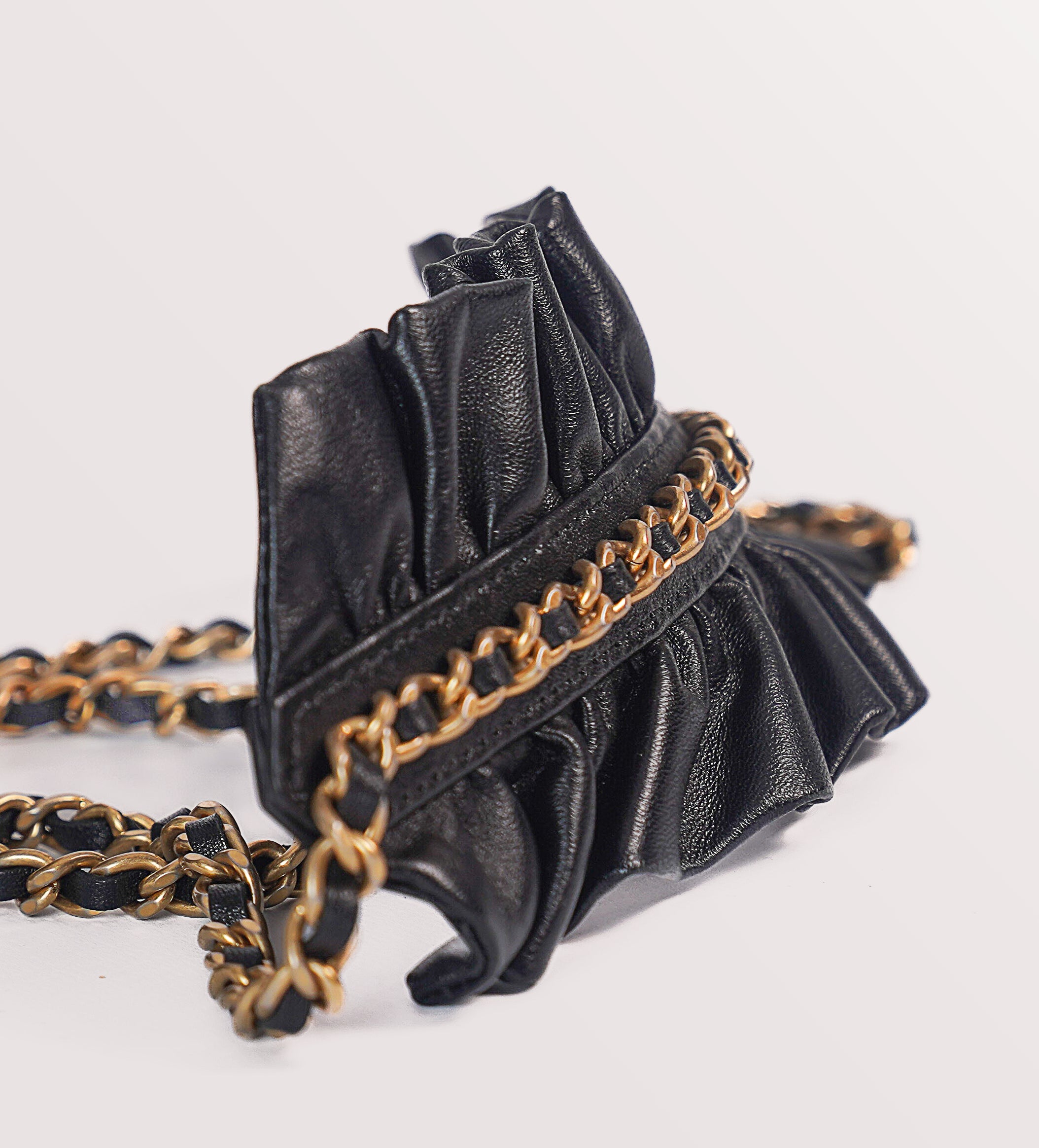 Chanel Round Black Frill