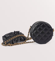 Chanel Round Black Frill