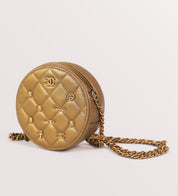 Chanel Round Evening Bag, Gold