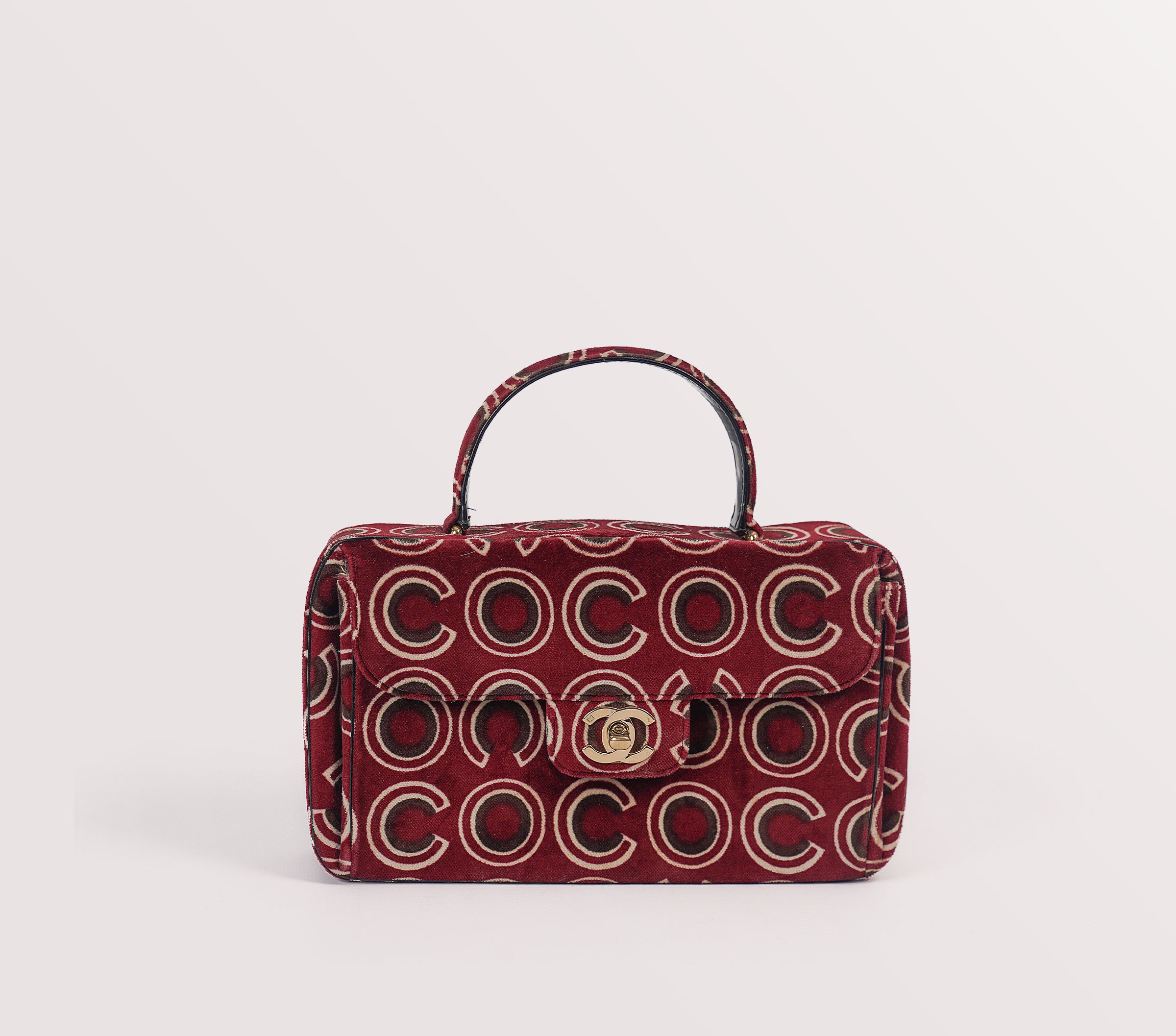 Chanel Velvet COCO top handle bag