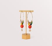 Fendi multi stone ear-rings